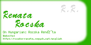 renata rocska business card